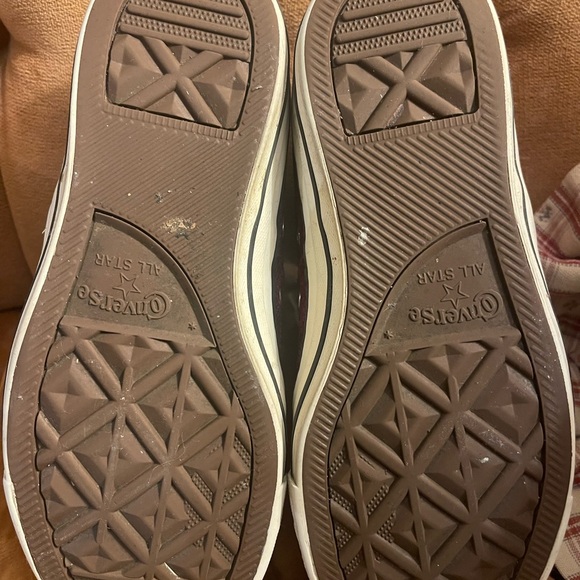 Converse Women's Maroon High-Top Sneakers - Picture 4 of 5